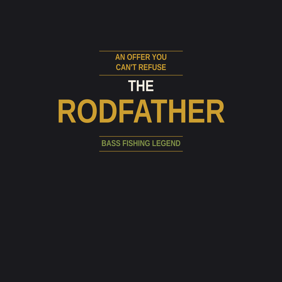 The Rodfather — Bass Fishing Tee