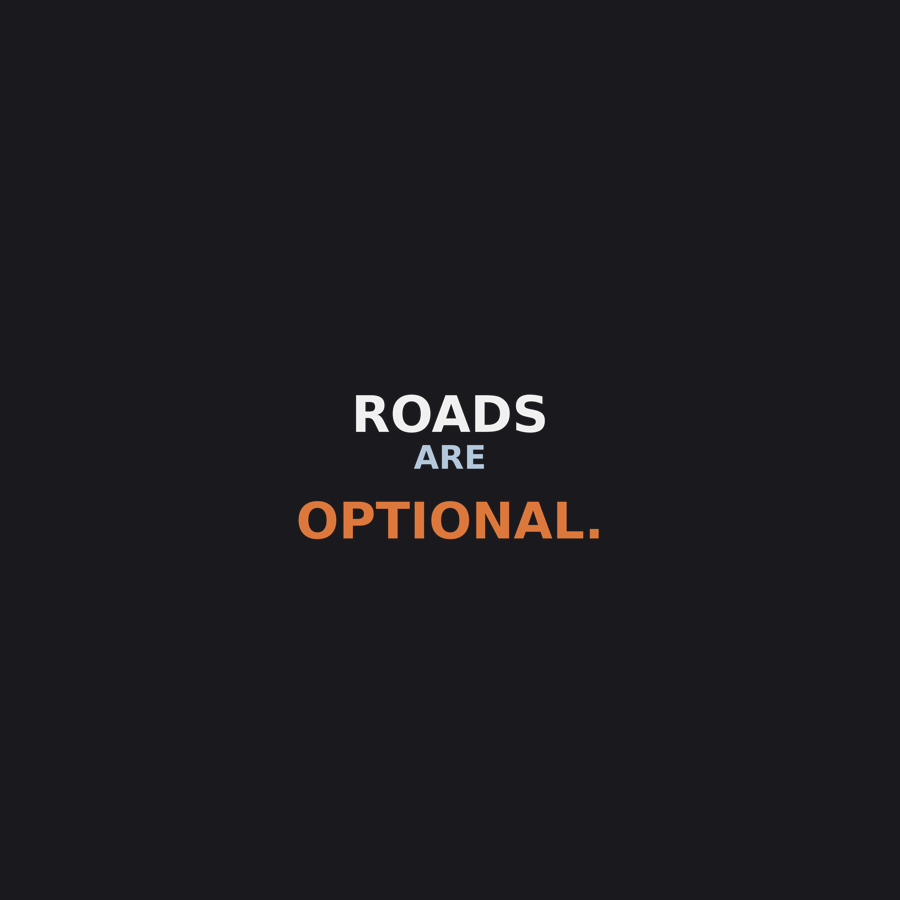 Gravel Roads Lead Somewhere — Tee