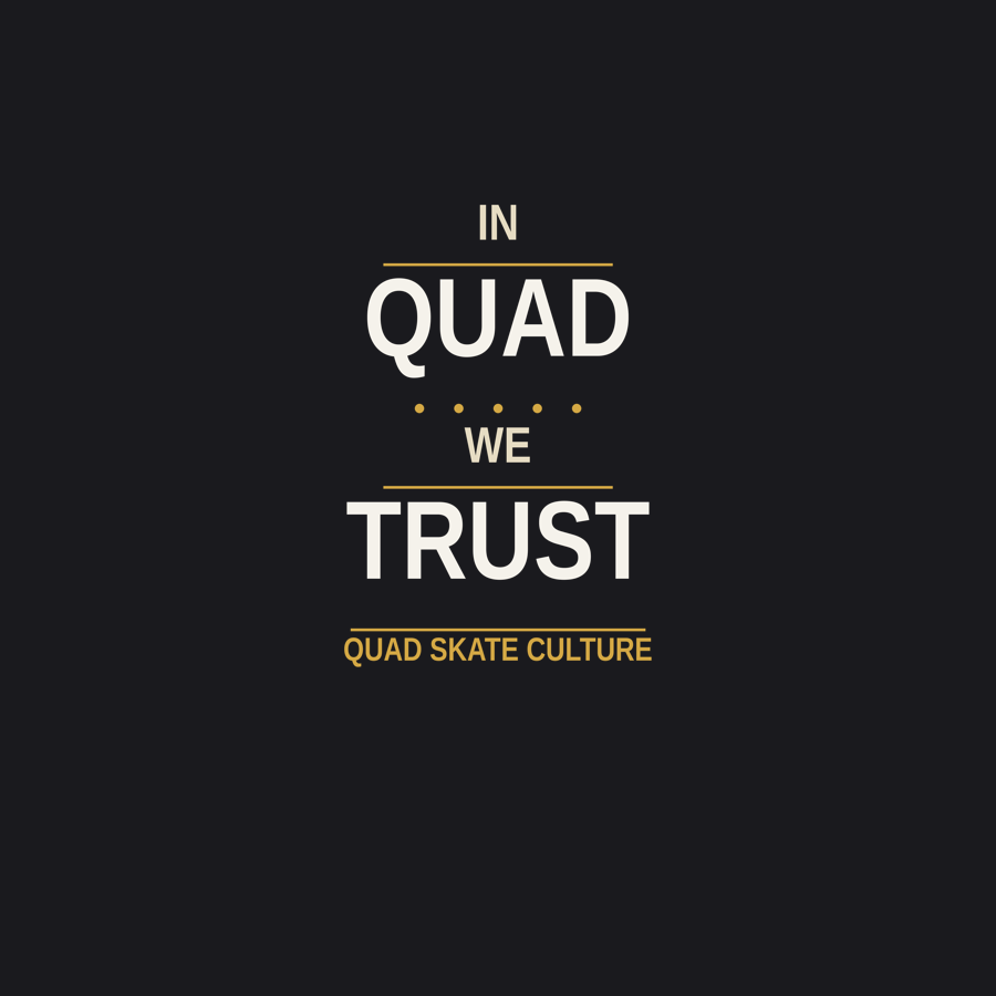 In Quad We Trust — Roller Skating Tee